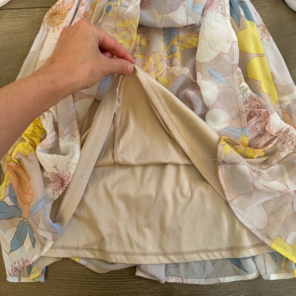 Mahina Multi Colored Floral Mini Dress Size Medium - Picture 6 of 7